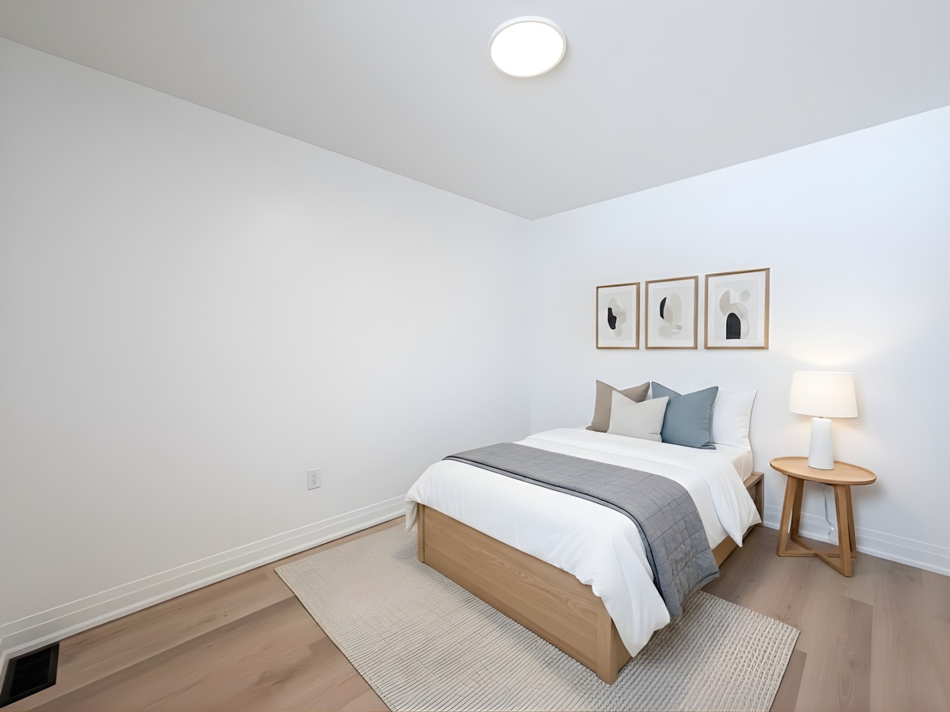 Bright bedroom with natural light